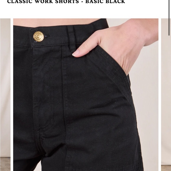 Big Bud XS Work Shorts in Black / High Waist Black Denim Shorts - Picture 6 of 6